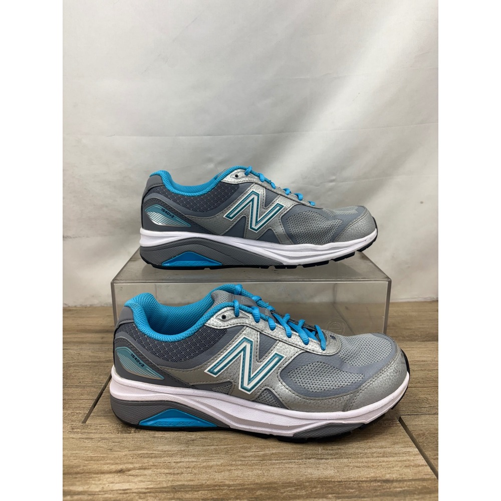 New Balance 1540v3 Silver Blue Running Shoes Mens 7.5 W1540SP3 Stability‎